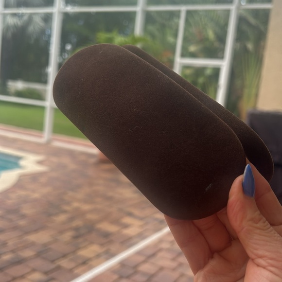 Tom Ford Medium Dark Brown Sunglass Sunnies Case Only Like New Gold Logo - Picture 11 of 17